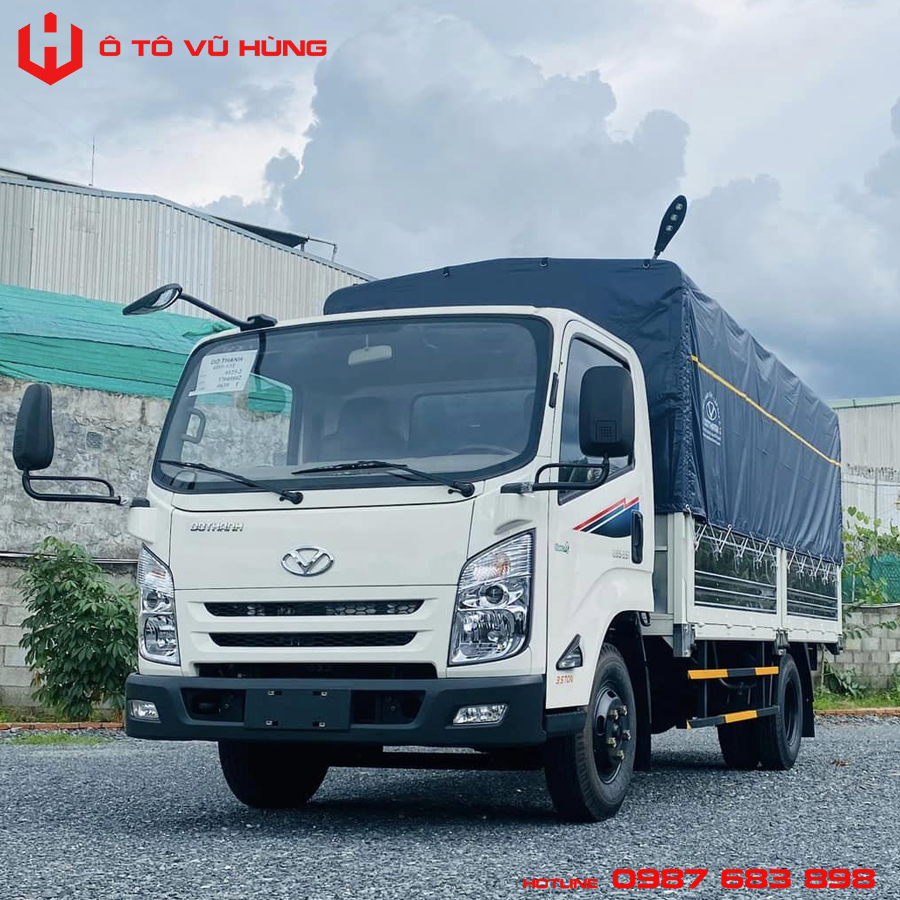 Xe Tải Đô Thành IZ65 3T5 Thùng Mui Bạt Gắn Bửng Nâng